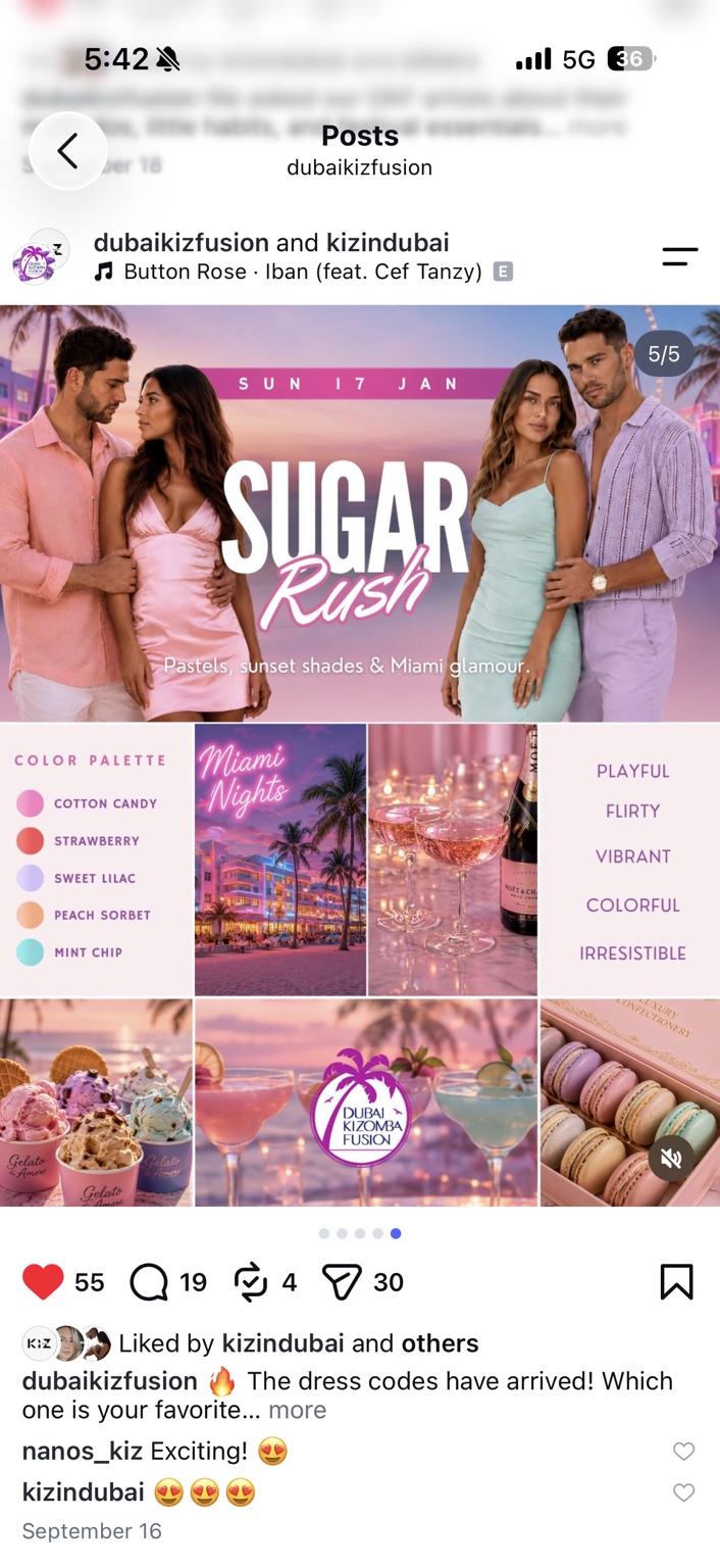 Sugar Rush outfit inspiration and colour palette